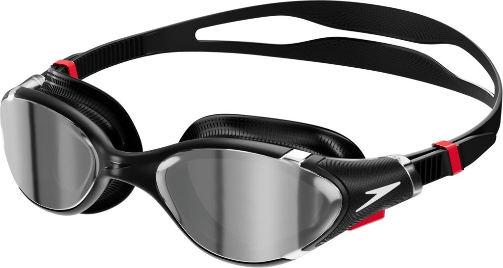Occhialini Nuoto Specchiati Speedo Biofuse 2.0 Mirror Black/Red/Chrome