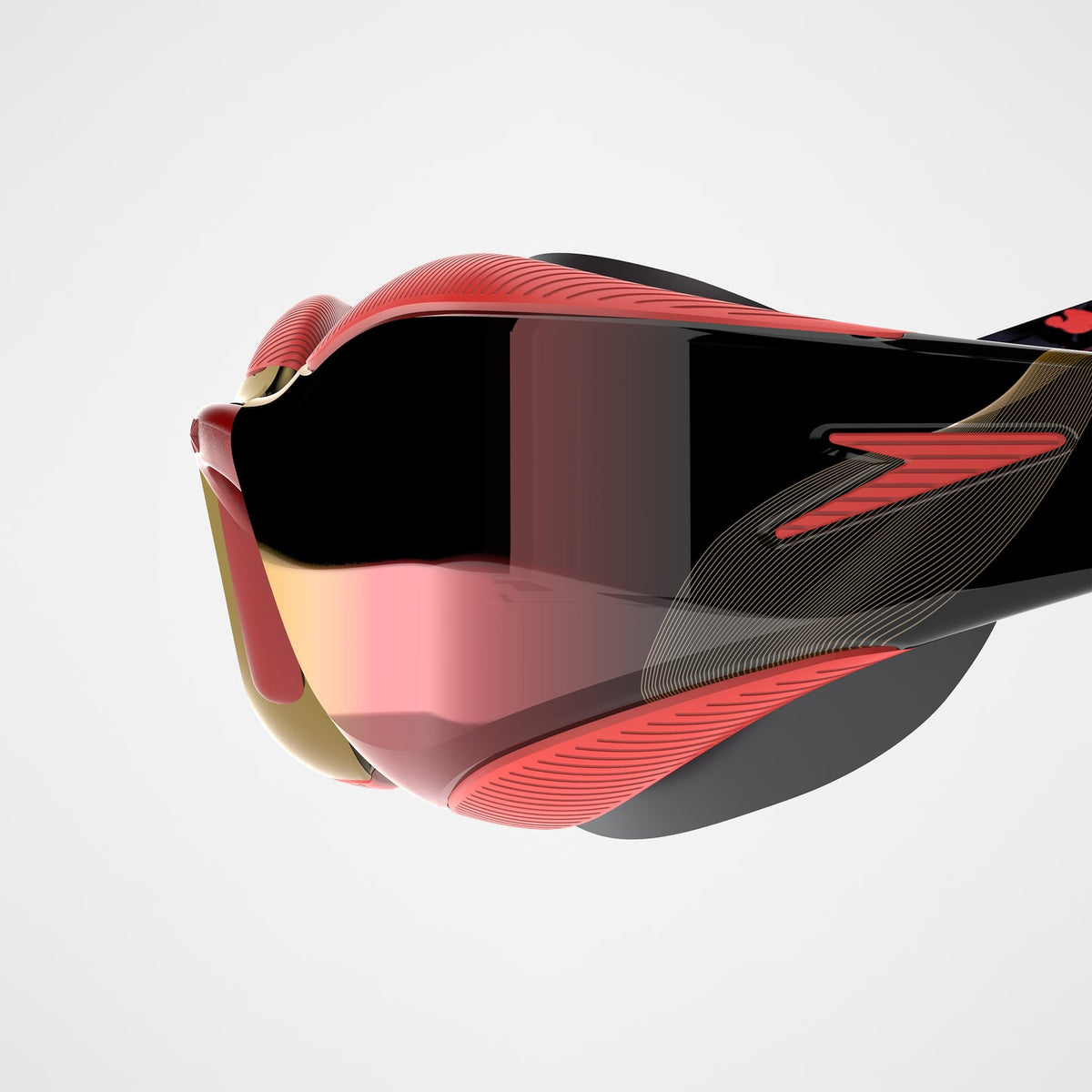 Occhialini Speedo Fastskin Hyper Elite Specchiati Rossi