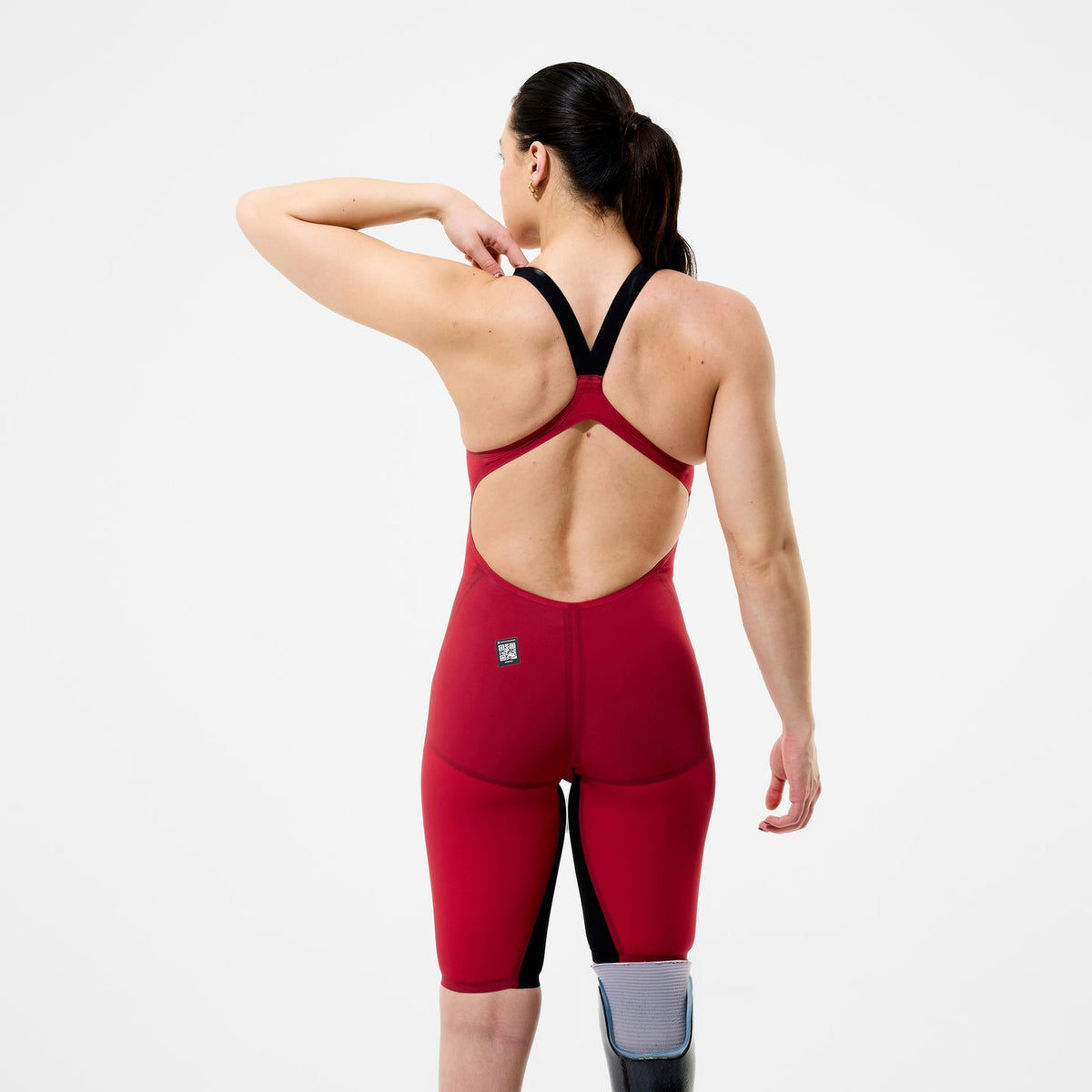 Costume da gara Donna Speedo Fastskin LZR Pure Valor 2.0 OpenBack Rosso/Nero