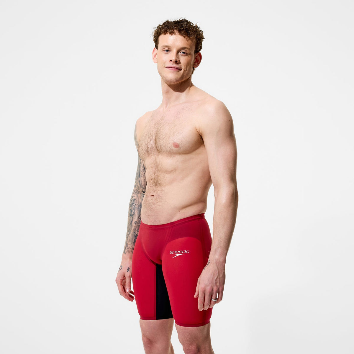 Costume da Gara Uomo Speedo LZR Pure Valor 2.0 Jammer Rosso/Nero