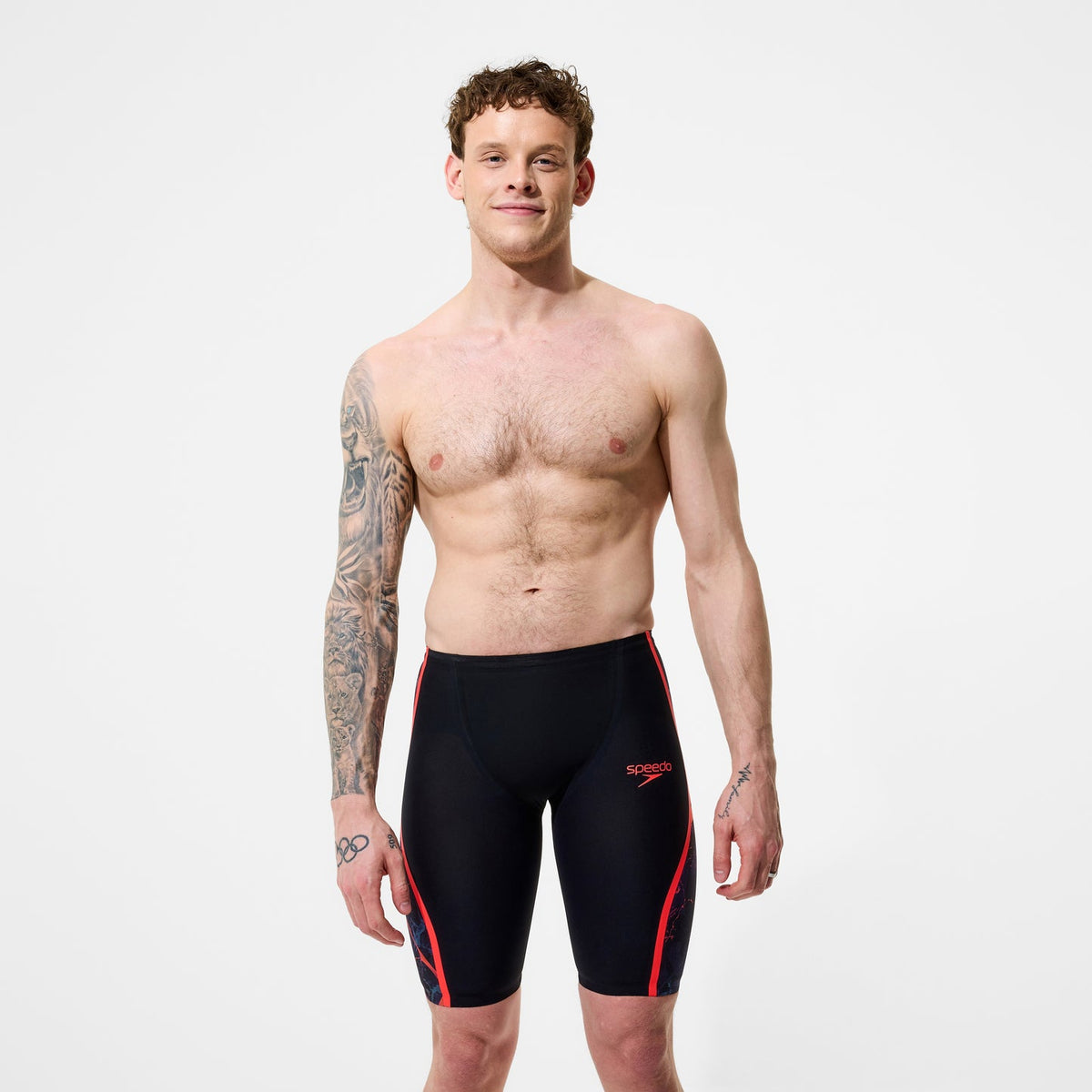 Costume da Gara Uomo Speedo Fastskin LZR Pure Intent 2.0 Nero Stampato