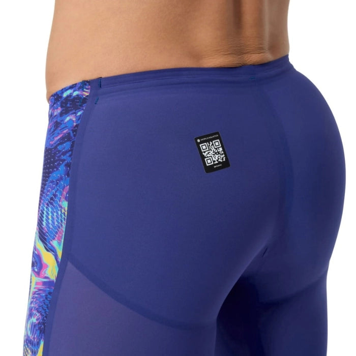 Costume da Gara Uomo Speedo LZR Pure Valor 2.0 Jammer Blu Stampato