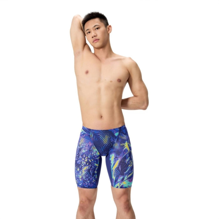 Costume da Gara Uomo Speedo LZR Pure Valor 2.0 Jammer Blu Stampato