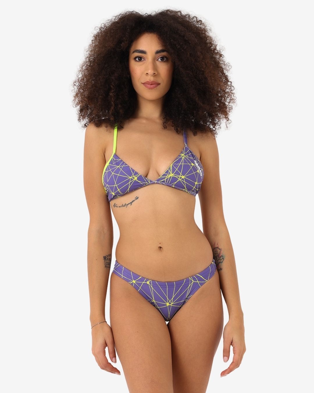 Costume Donna Bikini Triangolo mod. Spider Glicine