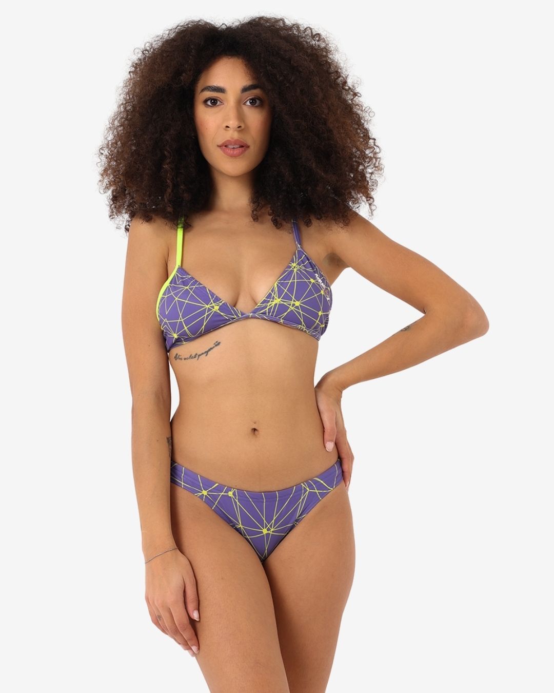 Costume Donna Bikini Triangolo mod. Spider Glicine