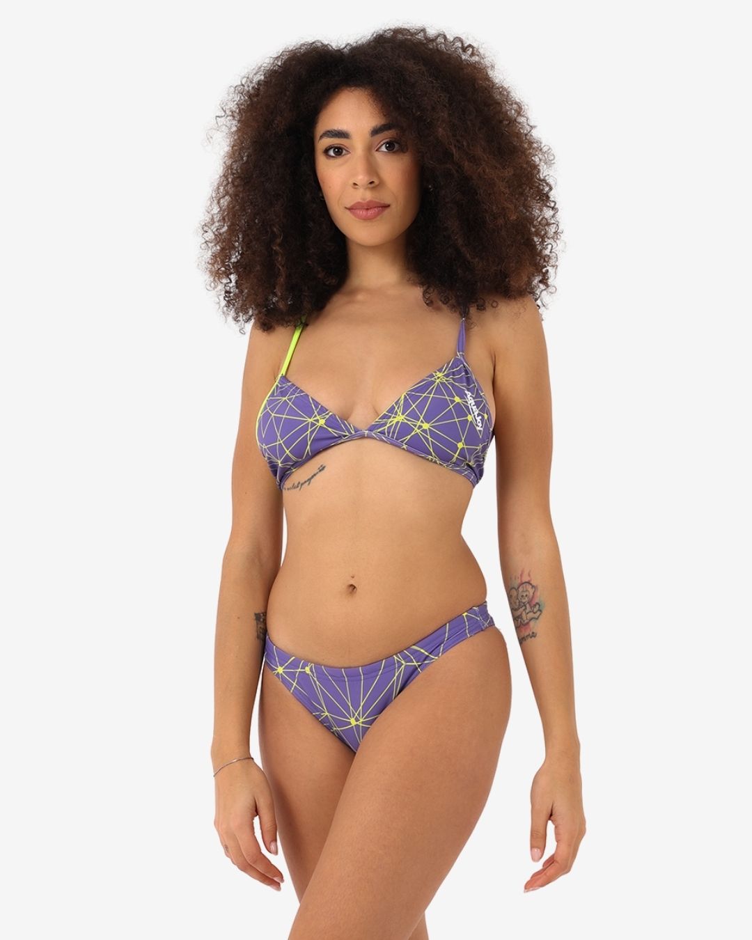 Costume Donna Bikini Triangolo mod. Spider Glicine