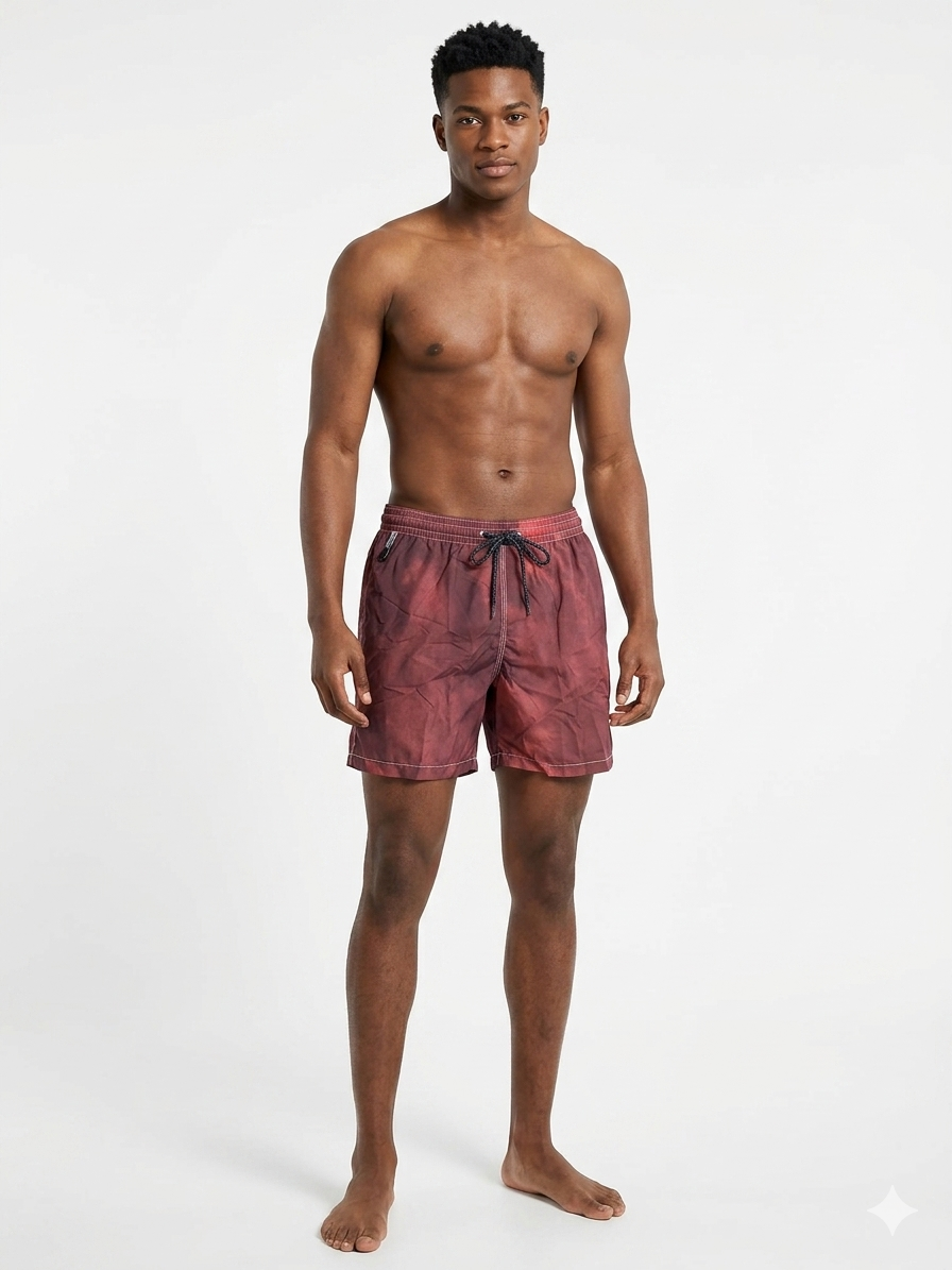 Short da Mare Uomo Zoom mod. Red Washed