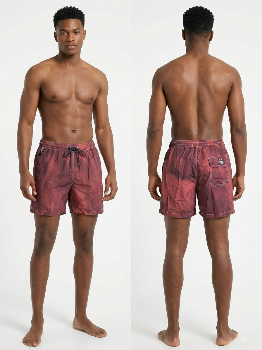 Short da Mare Uomo Zoom mod. Red Washed