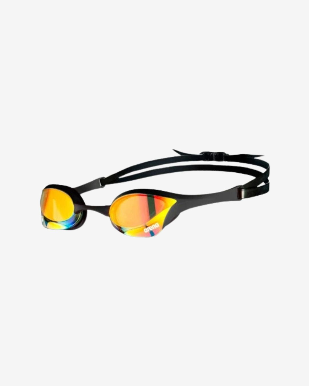 Occhialini Nuoto Specchiati Arena Cobra Ultra Swipe Mirror Yellow Copper Black