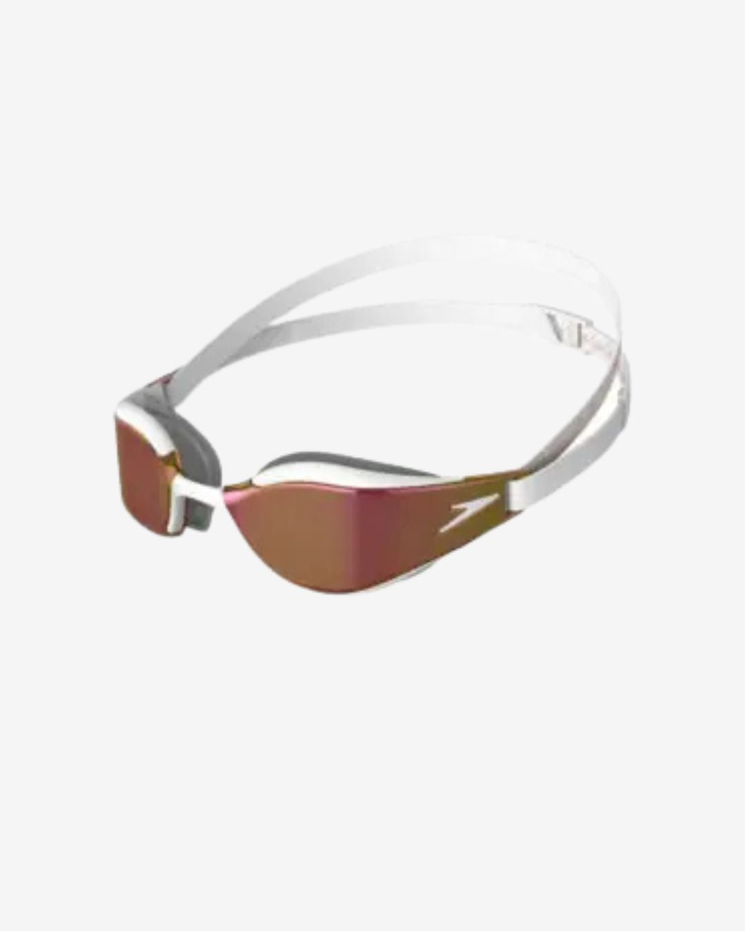 Occhialini Speedo Fastskin Hyper Elite Specchiati White Gold Red