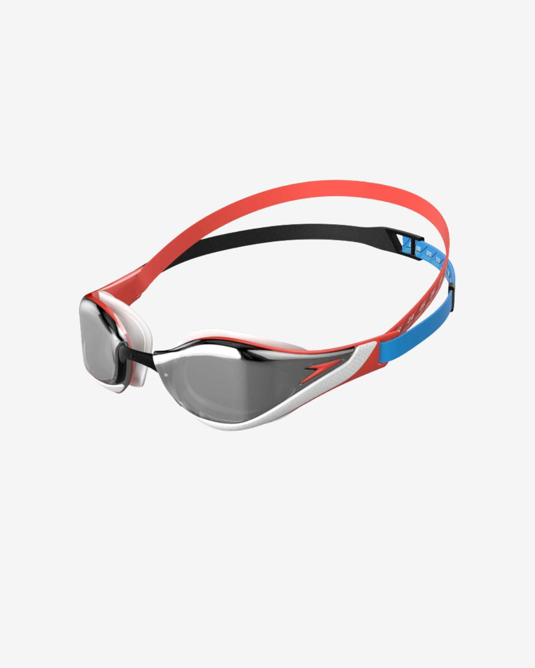 Occhialini Speedo Pure Focus Mirror White Red Silver