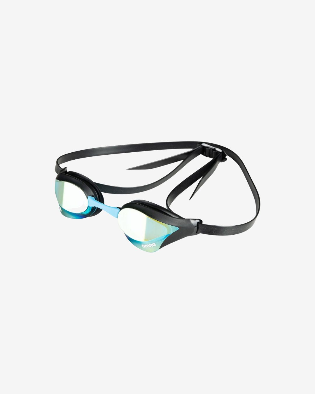 Occhialini Nuoto Specchiati Arena Cobra Core Swipe Mirror Aqua Black