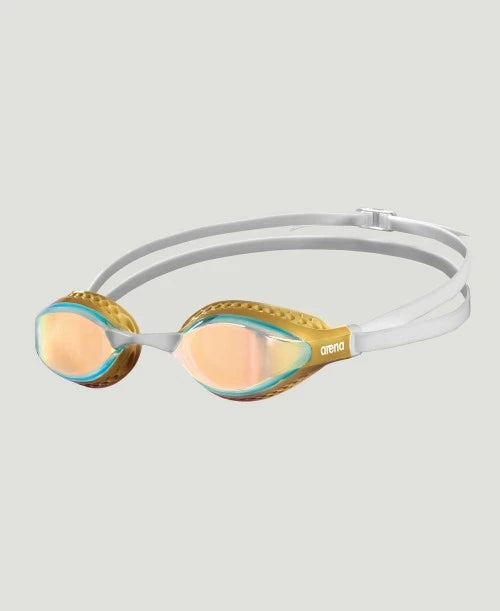 Occhialini Nuoto Specchiati Arena Air Speed Mirror Yellow Copper Gold