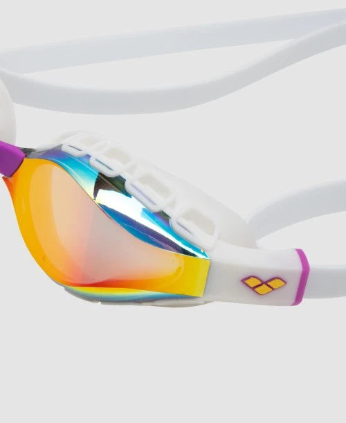 Occhialini Nuoto Specchiati Arena Air Sonic Mirror Gold-White