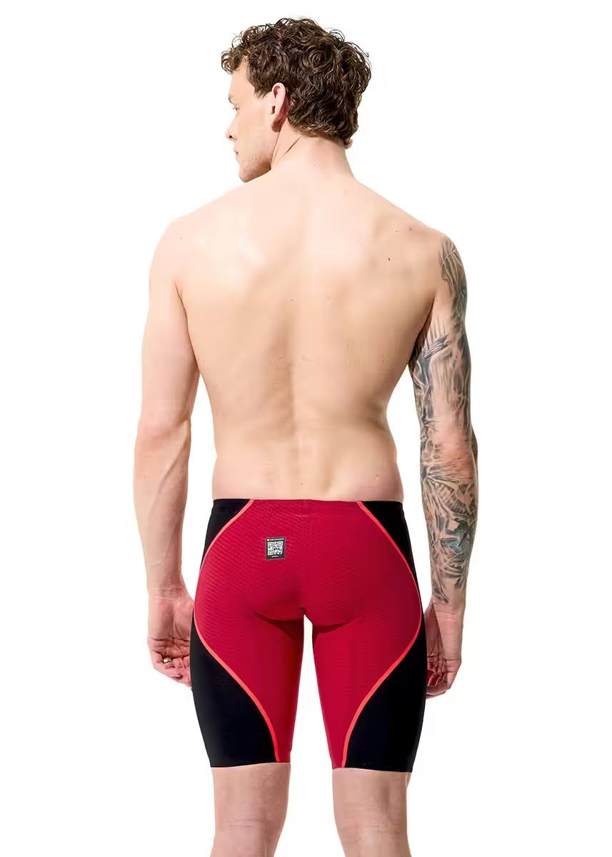 Costume da Gara Uomo Speedo Fastskin LZR Pure Intent 2.0 Jammer Rosso/Nero
