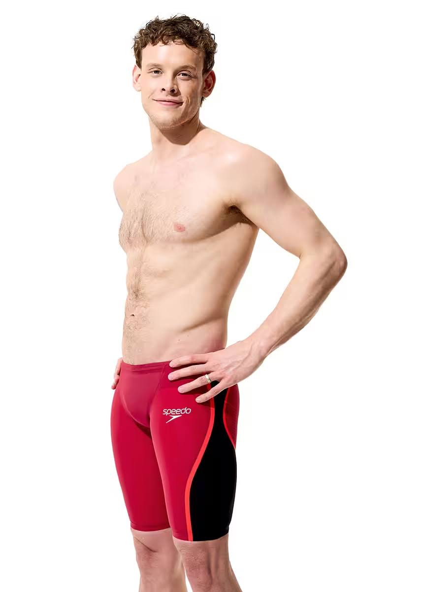Costume da Gara Uomo Speedo Fastskin LZR Pure Intent 2.0 Jammer Rosso/Nero