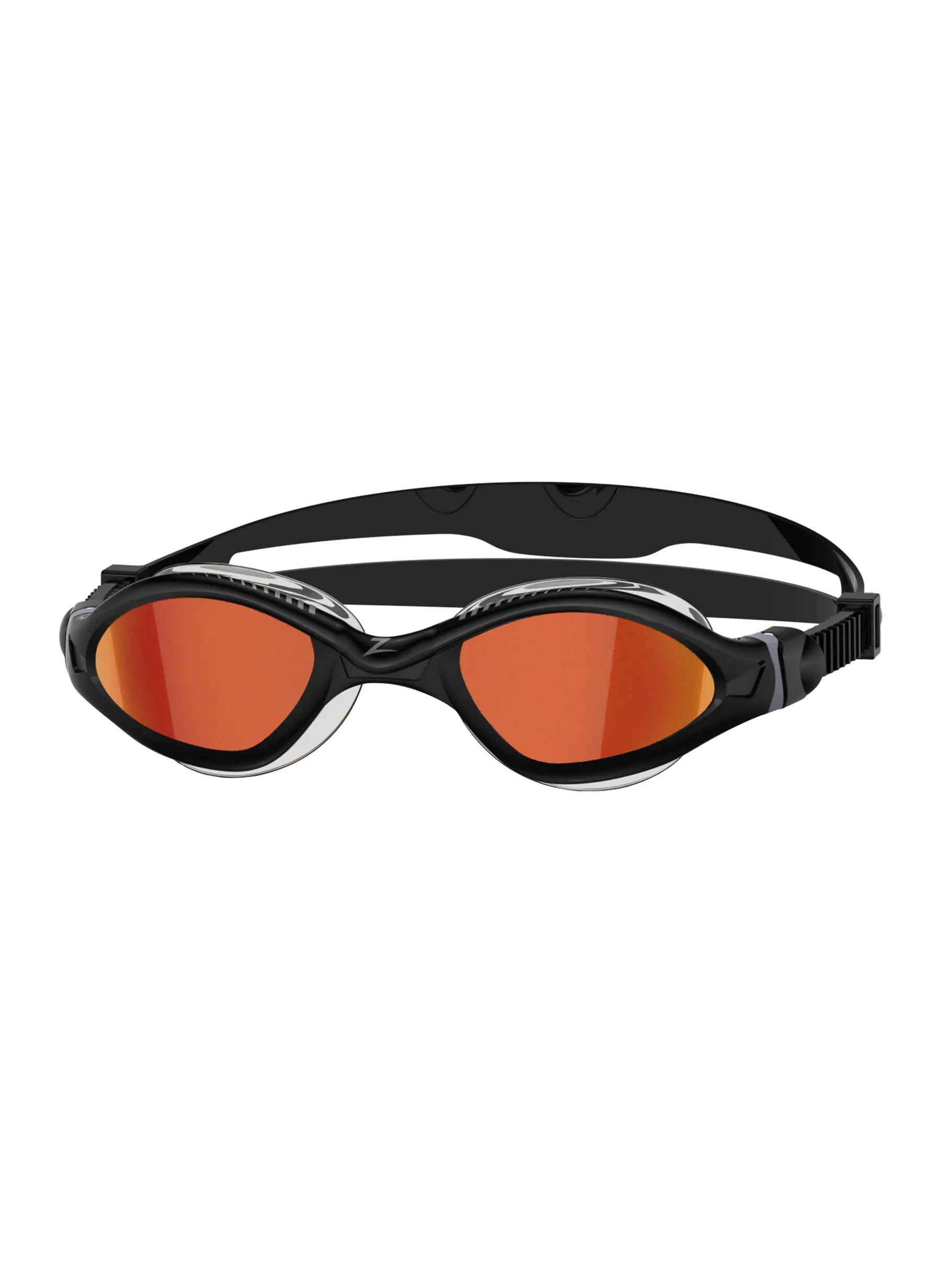 Occhialini Nuoto Specchiati Zoggs Tiger LSR+ Titanium Black/Red