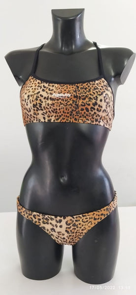 Bikini corpetto leopardo